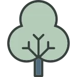 Tree Decidious SVG Icon